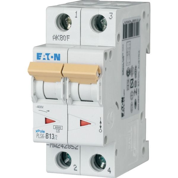 Miniature circuit breaker (MCB), 13 A, 2p, characteristic: B image 7