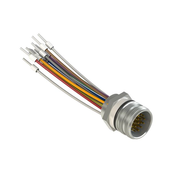 M23 metal male connector image 1