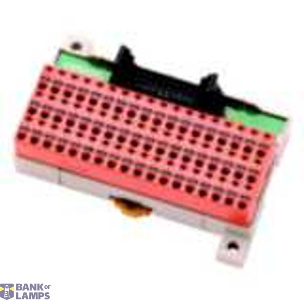 Terminal block, MIL20 socket, 20 point input, screwless connections XW2F0001C image 1