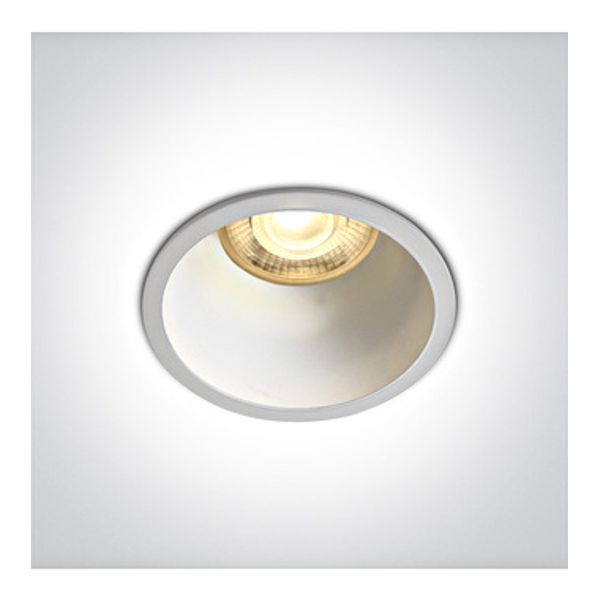 10105AD/W/W WHITE GU10 10W WHITE REFLECTOR DARK LIGHT image 1