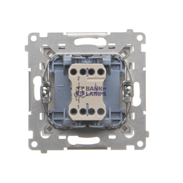 Two-way switch with LED illumination - separate backlight for each key, (module), Simon 24, IP20, 10AX, graphite mat image 2