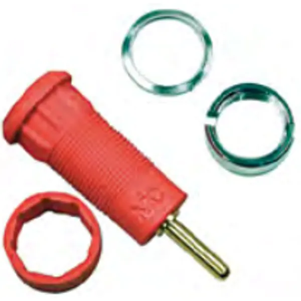 1.5 mm panel socket, round plug connection, mounting Ø 10.5 mm, green, 65.3300-25 image 1