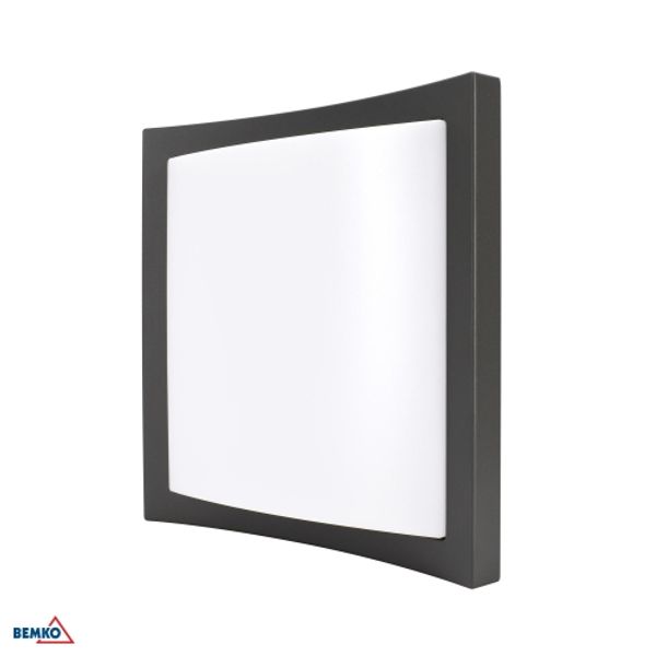LED OUTDOOR DECORATIVE LIGHTS  VALANT 20W 3000K 1400LM IP65 243X243X73MM PLAFON GRAPHITE image 1