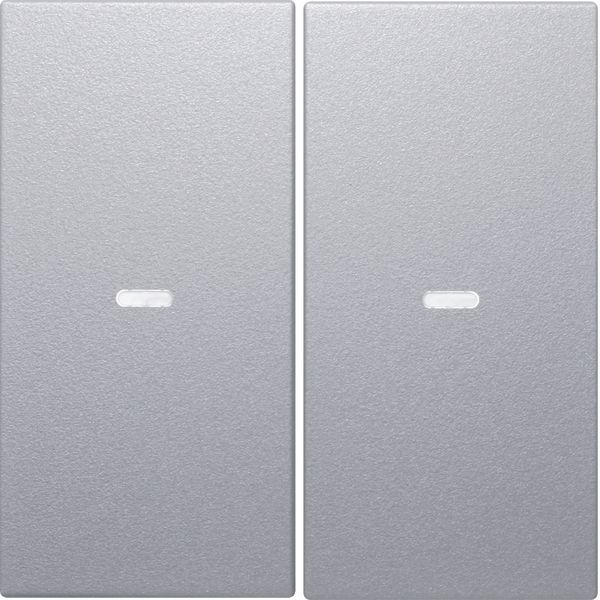 Cover f. 2gang f. push-button module, clearlenses, S.1/B.3/B.7, al., m image 1