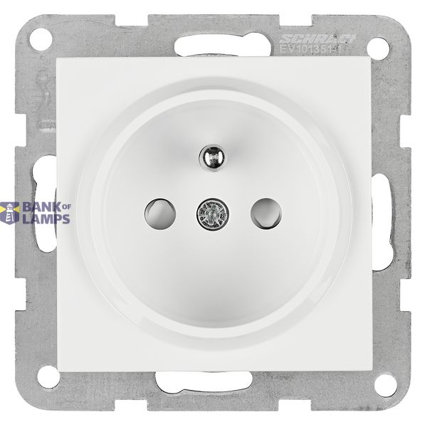 Plug socket, safety shutter, spring clamps, 1 pc. image 1