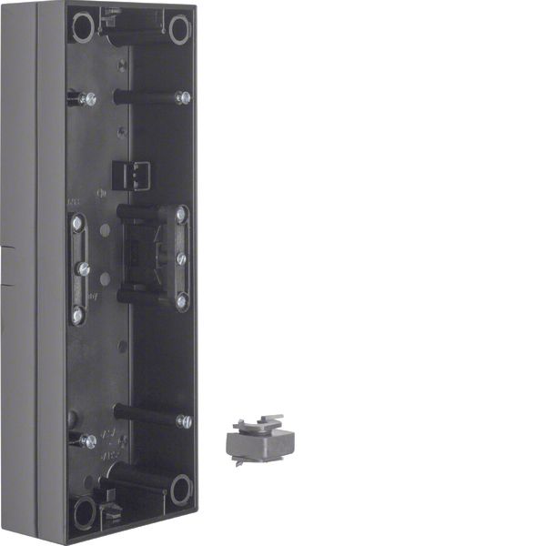 Surface-mtd housing 3gang, R.3, black glossy image 1