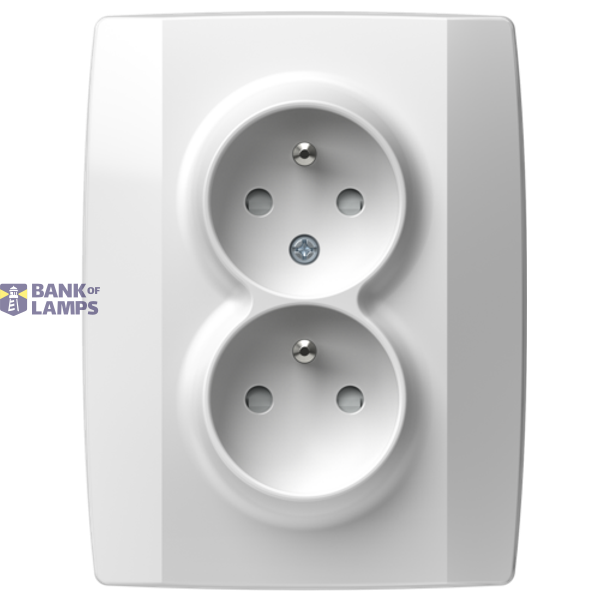 SOCKET FRENCH DOUBLE 2P+E 16A 250V~ PW 4417070 image 1