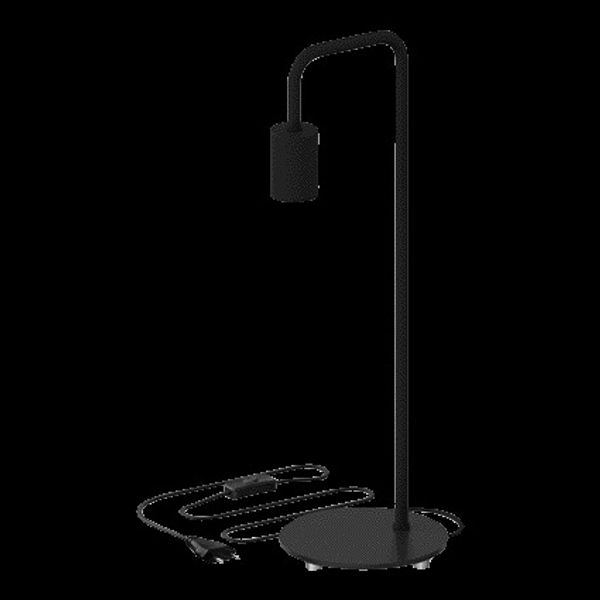 Stand Small Table Lamp E27 Black image 2