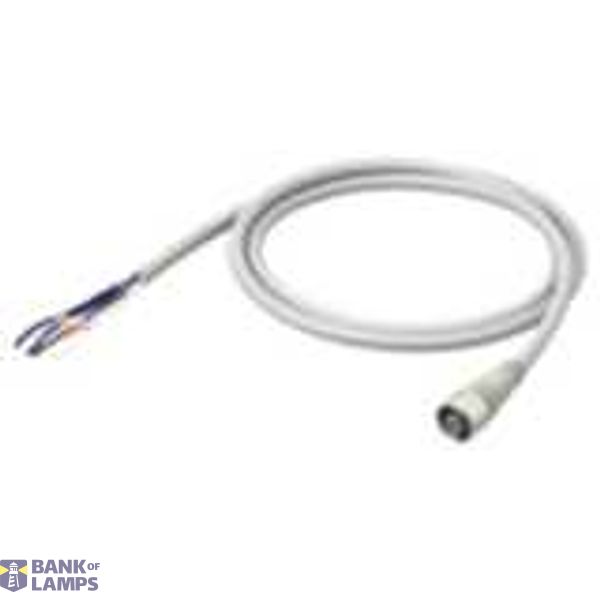Sensor cable, Smartclick M12 straight socket (female), 4-poles, A coded, PVC fire-retardant thin robot cable, IP67, 5 m XS5F1014R image 1
