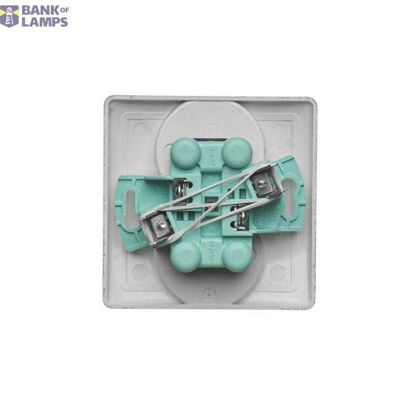 Triple switch with backlight, LED not replaceable Color: blue, (module), 10AX, quick connection, white image 1