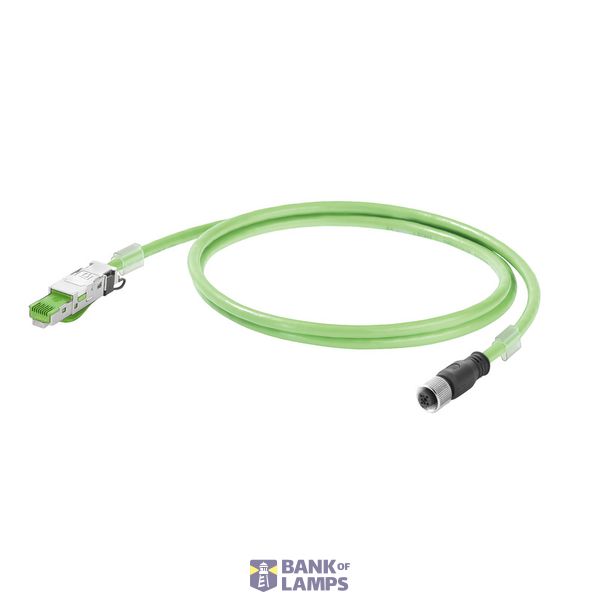 PROFINET Cable (assembled), M12 D-code – IP 67 straight socket, RJ45 I image 1