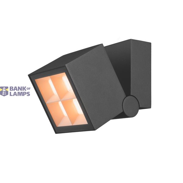 S-CUBE, wall and ceiling-mounted light, 2700/3000K, 15W, PHASE, 80°, anthracite image 3