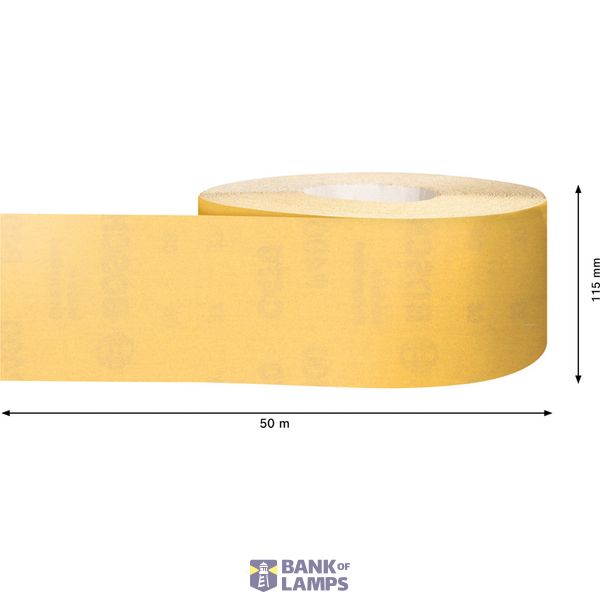 EXPERT C47 Sandpaper Roll for Handsanding 115 mm x 5 m, G 4 image 1