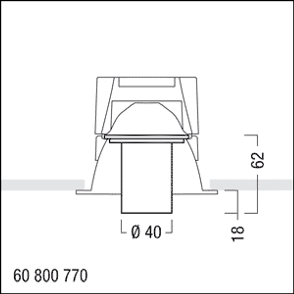 PANOS INF FLUX E100 L KLAR - Decorative glass attachment image 2