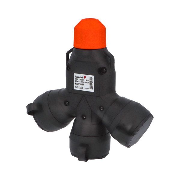 Adapter 188F 250V/16A triple IP54 image 2