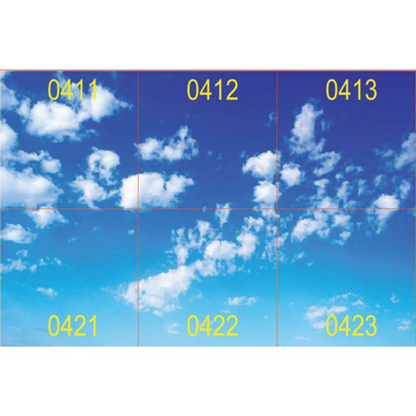 MODUS Q, LED panel, recessed/pendant,DECO SKY 4, square A, set of 6 pcs, modul 600, LED 857, driver 700mA no dimmable image 1