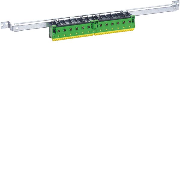 Earth terminal,universN,screwless,2sections,for mounting image 1