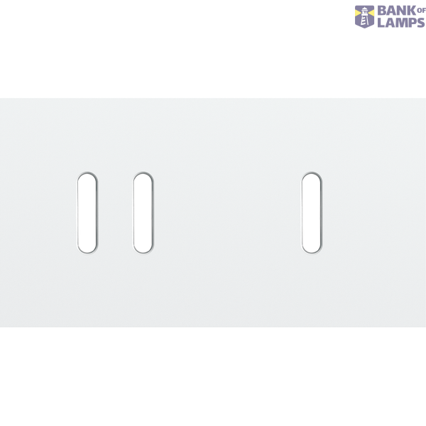 Twofold faceplate, horizontal 71 mm centre distance, for a double and image 1