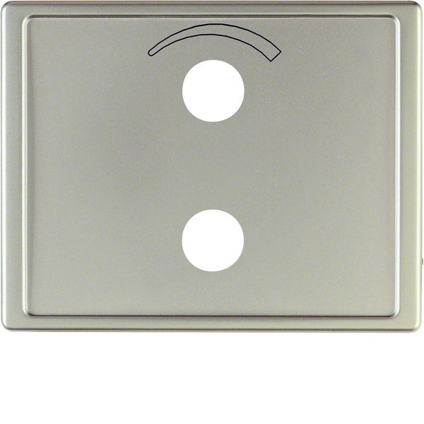 Centre plate imprinted symb. curve f. small sound system, arsys steel  image 1