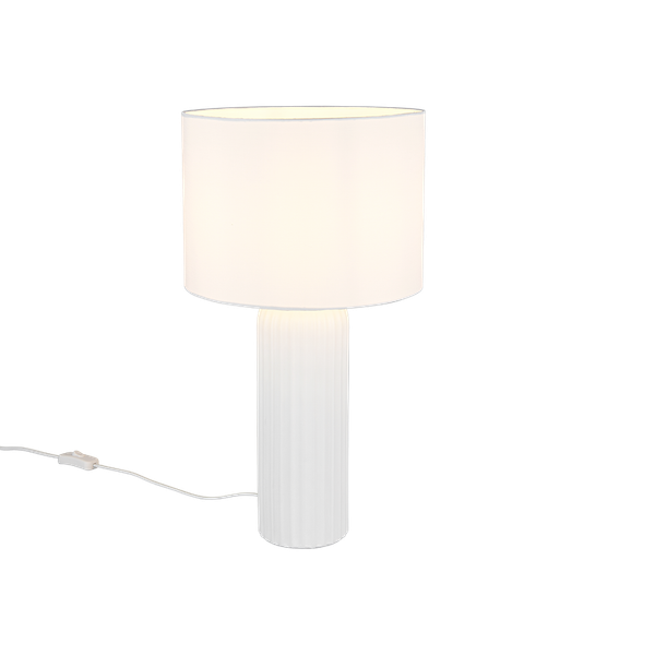 Blair table lamp 51 cm E27 matt white image 1
