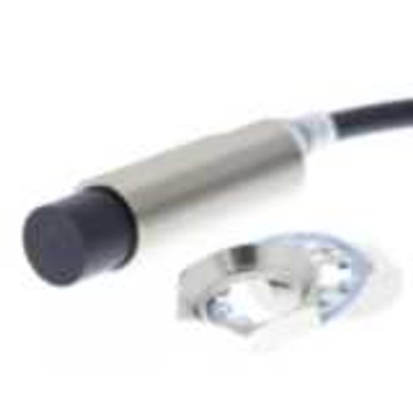 Proximity sensor, inductive, brass-nickel, M18, non-shielded, 20 mm, N E2E 8413B image 3