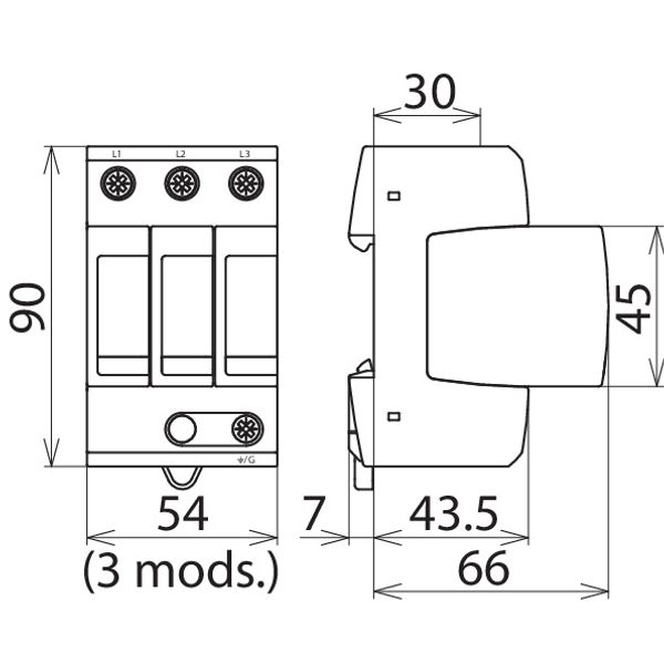 Surge arrester Type 2 DEHNguard M image 2