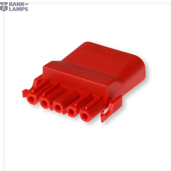 Coupler 5-p socket, str-rel, red image 1