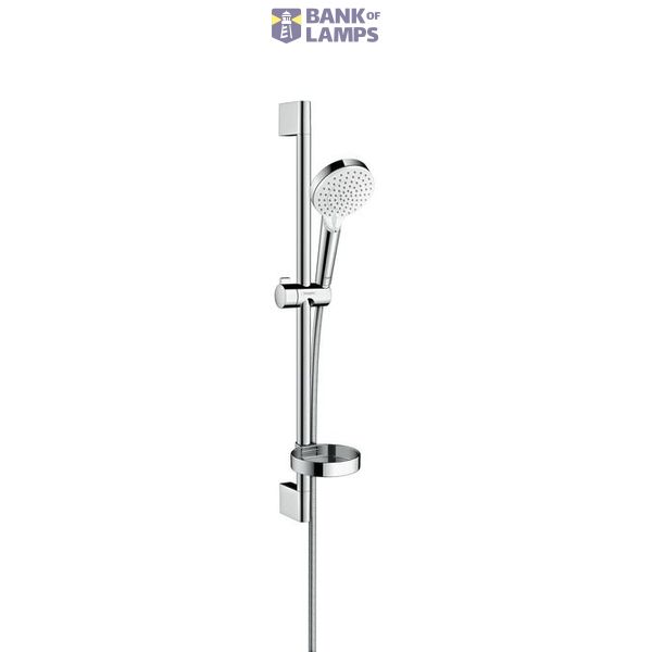 Crometta Vario shower set, 0.65m bar with soap dish image 1