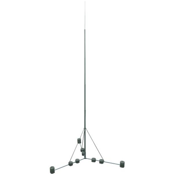 Air-termination rod L 14m w. fixing kit and hinged tripod R 3000mm image 1