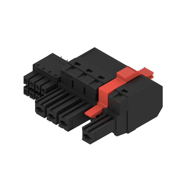 PCB plug-in connector, female plug, 7.62 mm, Number of poles: 4, 180°, PUSH IN with actuator, PUSH IN without actuator, Clamping range, max. : 10 mm², Box image 2