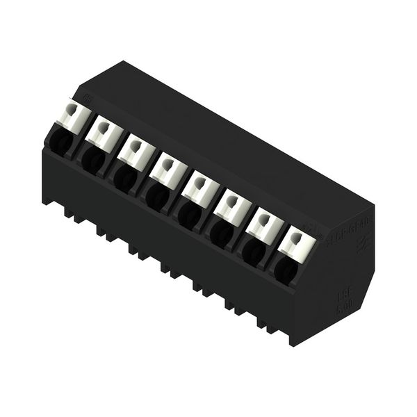 Printed circuit board terminals, 5.00 mm, Number of poles: 8, 135°, Solder pin length (l): 1.5 mm, black, PUSH IN with actuator, Clamping range, max. : 1.5 mm², Tube image 3