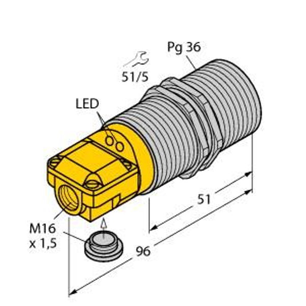 Inductive Sensor   BI25-G47SR-VP4X2 image 1