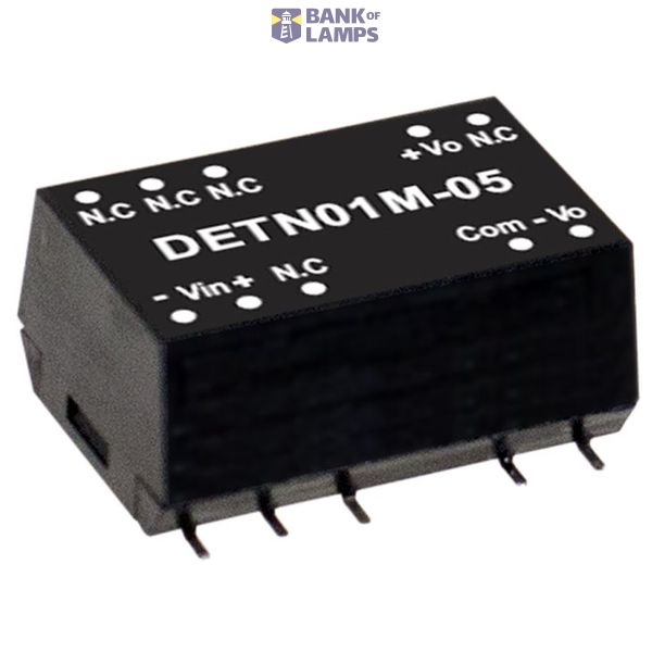 DETN02M-12 SMD DC/DC converter 12:+/-12V +/-84mA, MEAN WELL image 1