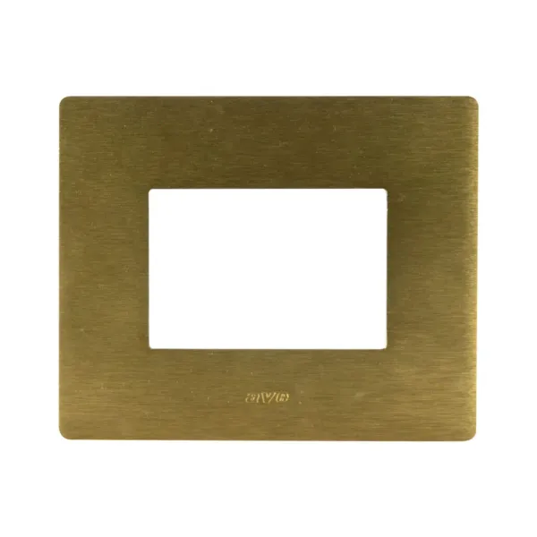 S44 ALUMINUM PLATE, BRONZE COLOUR - WITHOUT FINISHING FRAME - 3 MOD. image 1