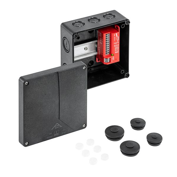 Junction box, Type of protection IP65, Max. conductor cross section 6², Impact strength IK08, Protection class II, Rated voltage 400V AC, Halogen free image 1