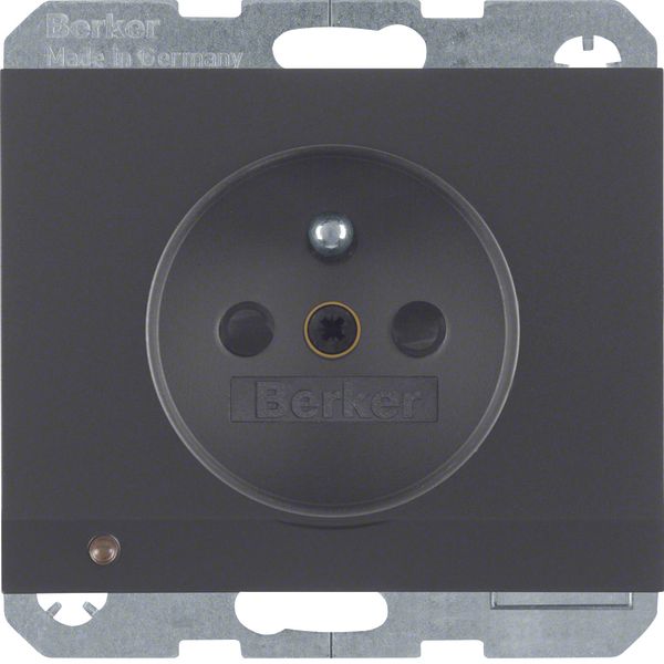 Soc.out. earth.pin+LED orient.,enhncd contact prot.,screw-in lift term image 1