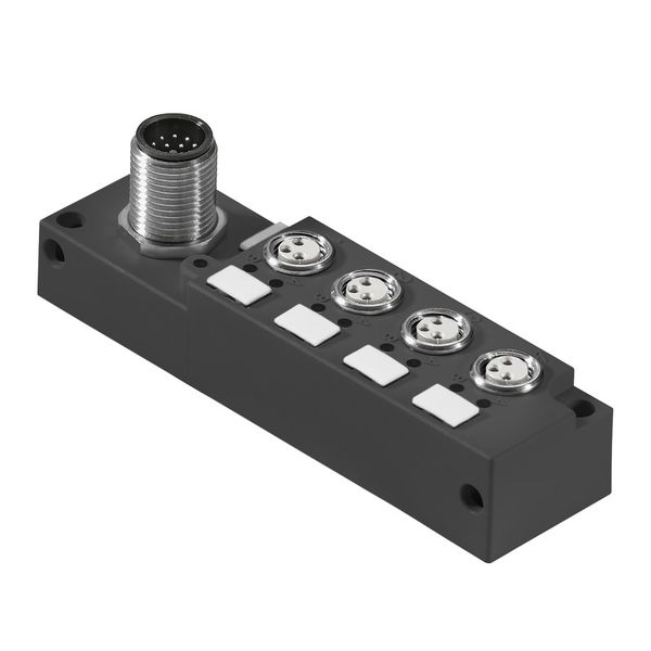 with M12 outlet, A-coded, 12-pole, M8, 30 V, , LED: No, LED initiator: No, Wiring type: 1:1 image 1