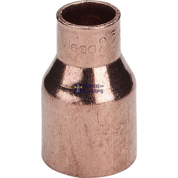 Copper reduction nipple 28ax18 image 1