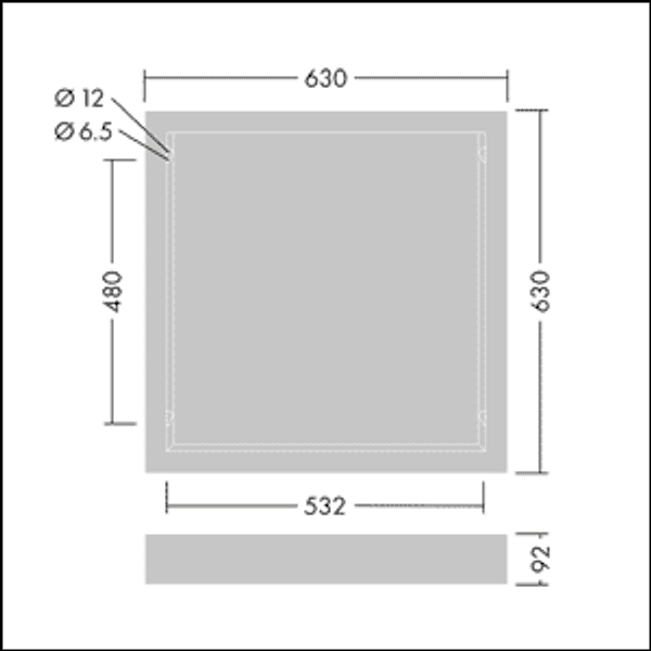BETA 3 IQ BEAM SURFACE MOUNT KIT Q625 - Installation accessory image 3