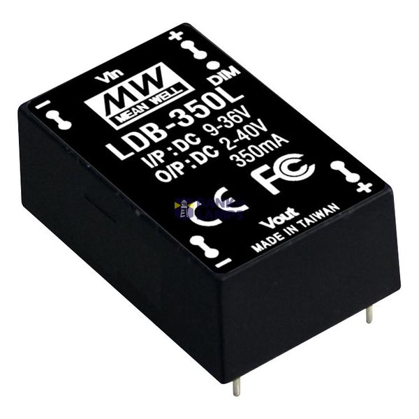 LDB-300L DC/DC LED Driver 2-40V:300mA, MEAN WELL image 2