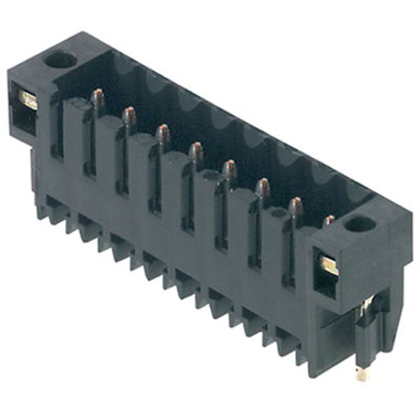 PCB plug-in connector, male header, Solder flange, THT/THR solder connection, 3.50 mm, Number of poles: 10, 180°, Solder pin length (l): 1.5 mm, tinned, black, Box image 3