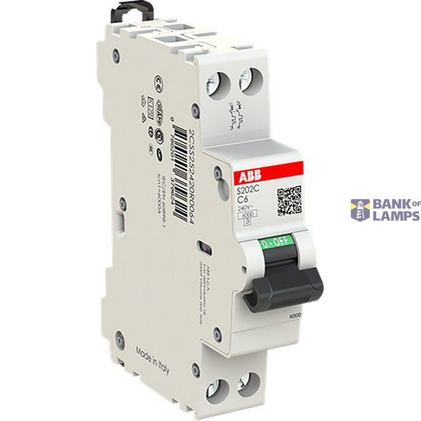 Installatieautomaat - S200C 2P, 6A, C-char, 6kA image 1
