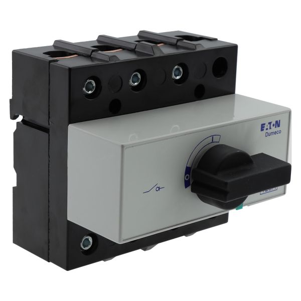 DMM-125/4+CM Switch-disconnector, DMM, 125 A, 4 pole, With blue rotary handle (Type C) and drive shaft, Vertical connection image 10