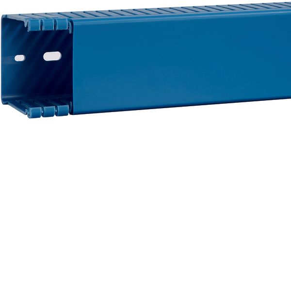 Slotted panel trunking made of PVC BA6 60x60mm blue image 1