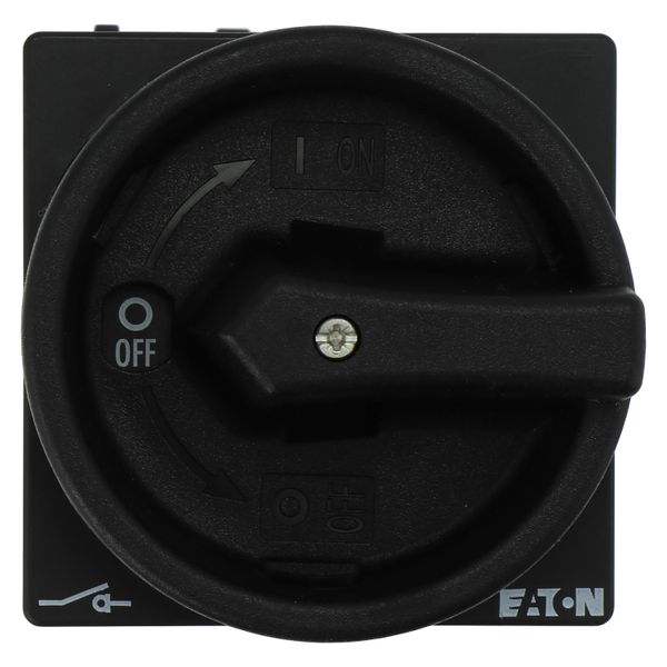 Main switch, P1, 40 A, rear mounting, 3 pole, STOP function, With black rotary handle and locking ring, Lockable in the 0 (Off) position image 12