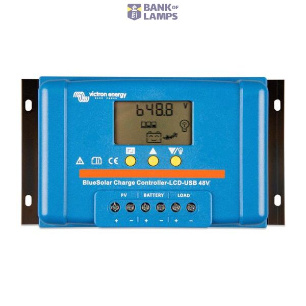 Victron Energy Solar charge controller BlueSolar PWM-LCD&USB 48V-30A image 1