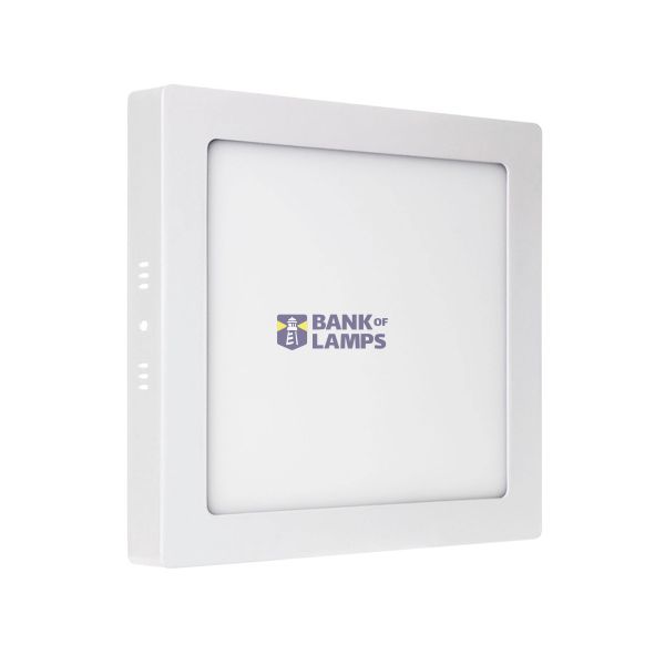 ALGINE  ECO LED SQUARE  230V 12W IP20  WW CEILING PANEL white frame SURFACE image 17