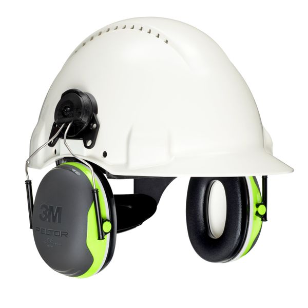 3M™ PELTOR™ Earmuffs, Hi-Viz, Helmet Mounted, X4P3 image 2