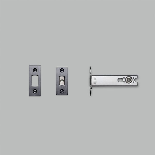 DEADBOLT LATCH / THUMBTURN LOCK / 82MM / GUN METAL image 1