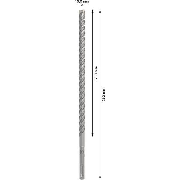 Hammer drill bit SDS-plus-5X 10 x 200 x 260 mm image 3